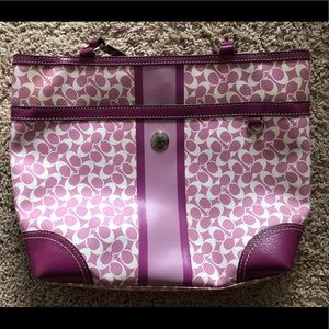 Purple Coach Purse